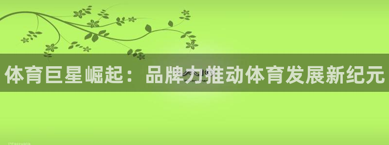 MK体育官方正版app娱乐网站：体育巨星崛起：品牌力推动体育