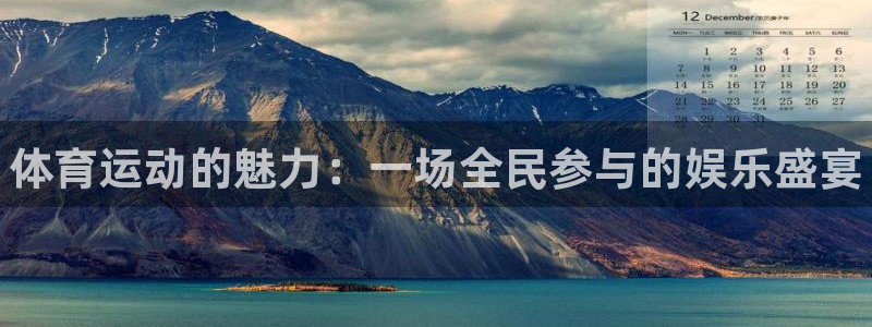 MK体育官方正版app娱乐平台：体育运动的魅力：一场