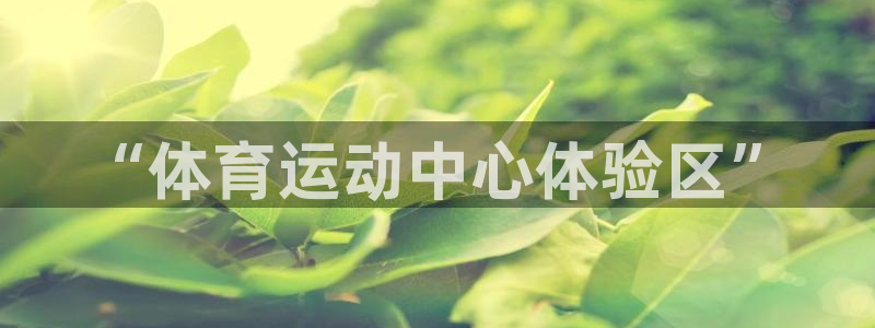 MK体育官网下载招商：“体育运动中心体验区”